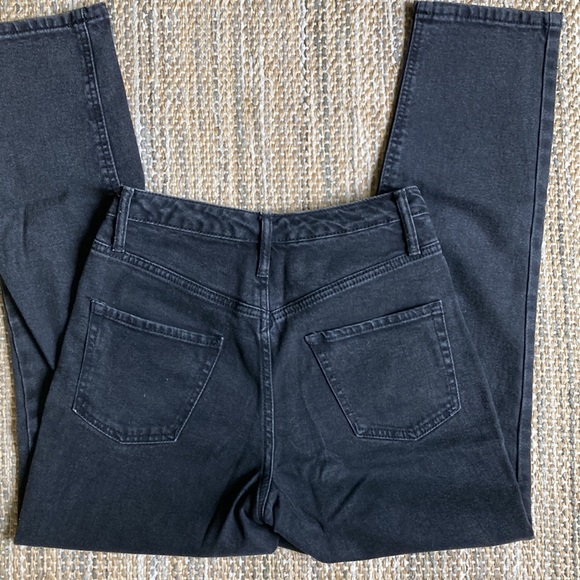 Wild Fable High Rise Mom Jean Blacl Distressed size 25 - Picture 5 of 5
